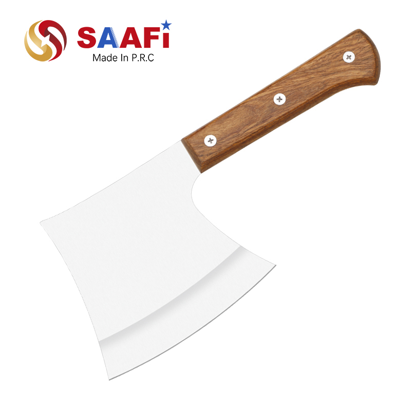 Coltello da macello pesante con manico in legno