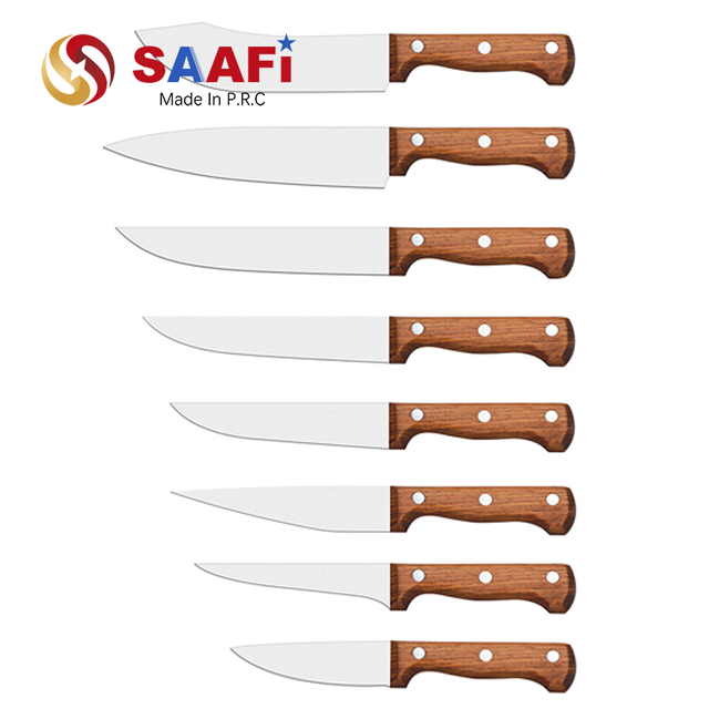 סכין שף 8 אינץ' ידית רוזווד