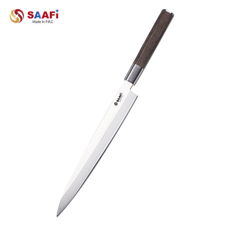 Coltello giapponese per sashimi con manico in legno - Fornitore professionale di coltelli per sushi e filetto a lama lunga